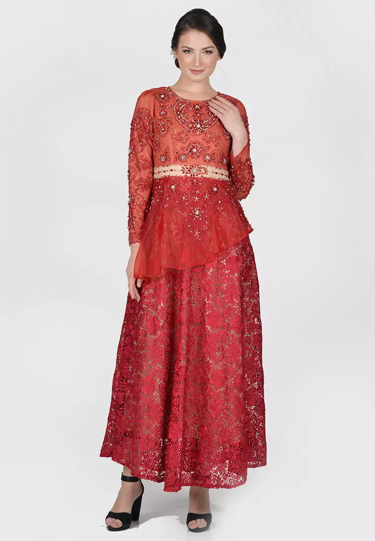 Bibiq Gamis Brokat Organza