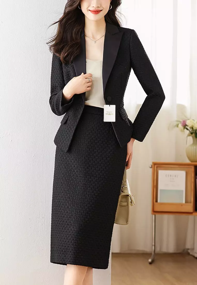 Pencil skirt suit set sales