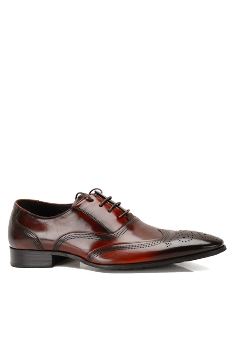 VANSA Brogue Top Layer Cowhide Business Shoes VSM-F407655