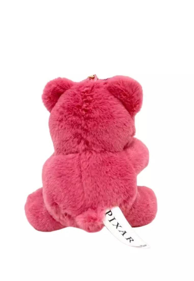 Disney Toy Story Lotso Bear Strawberry KeyRing Keychain Stuffed Plush Doll (Cake Roll)