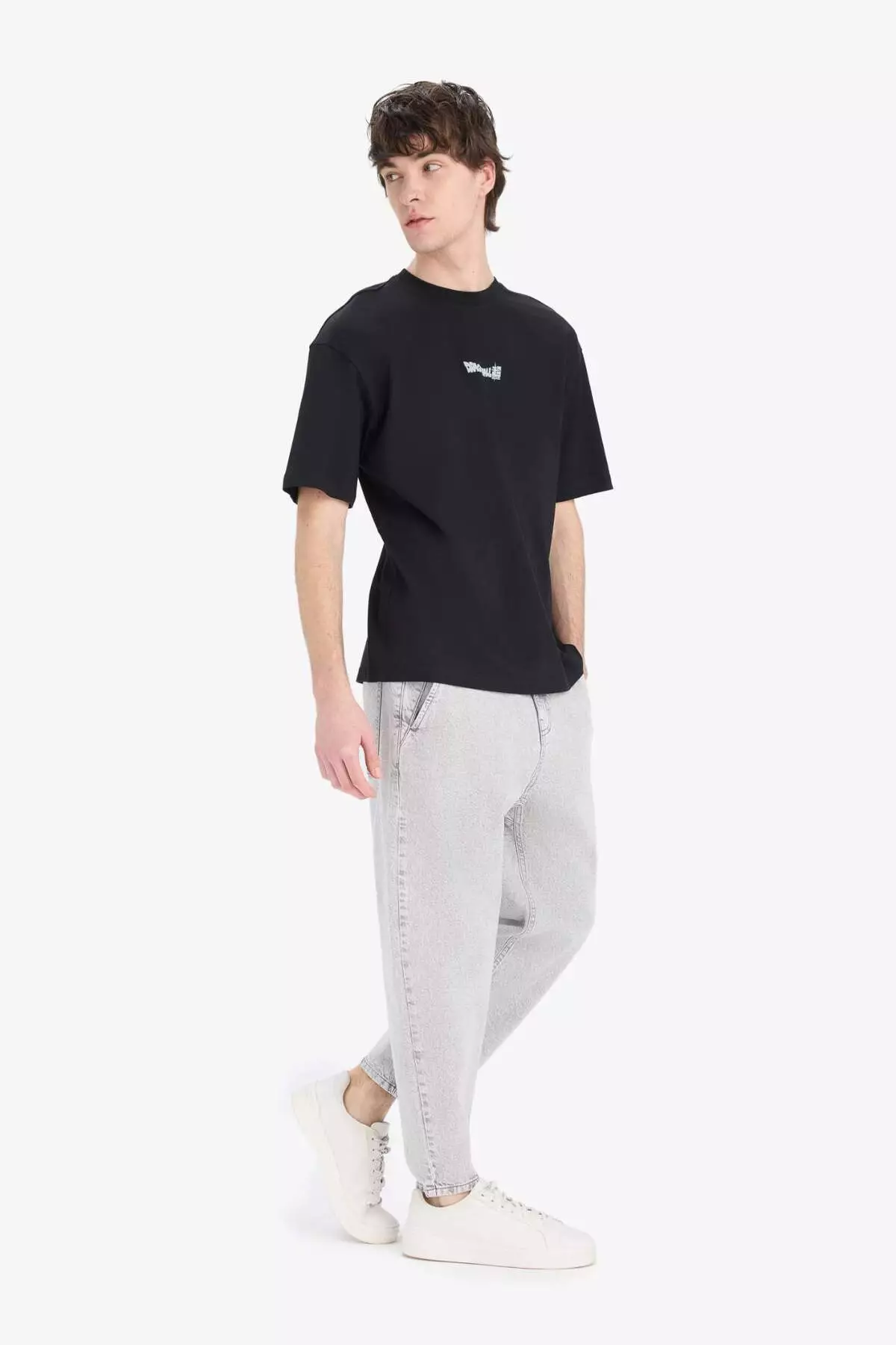 100% 純棉 七龍珠 標準剪裁 圓領 印花圖案 短袖 T恤 E1011Ax25Sm