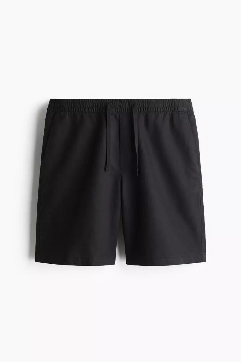 Relaxed Fit Linen-blend shorts