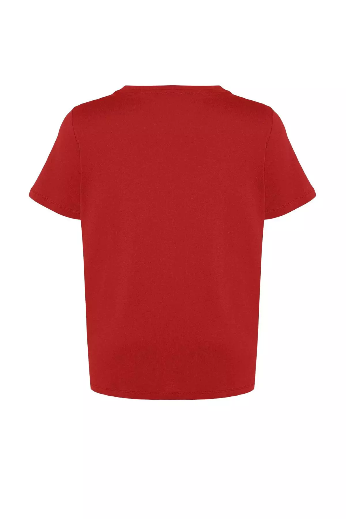 Plus Size Cotton V-Neck T-Shirt