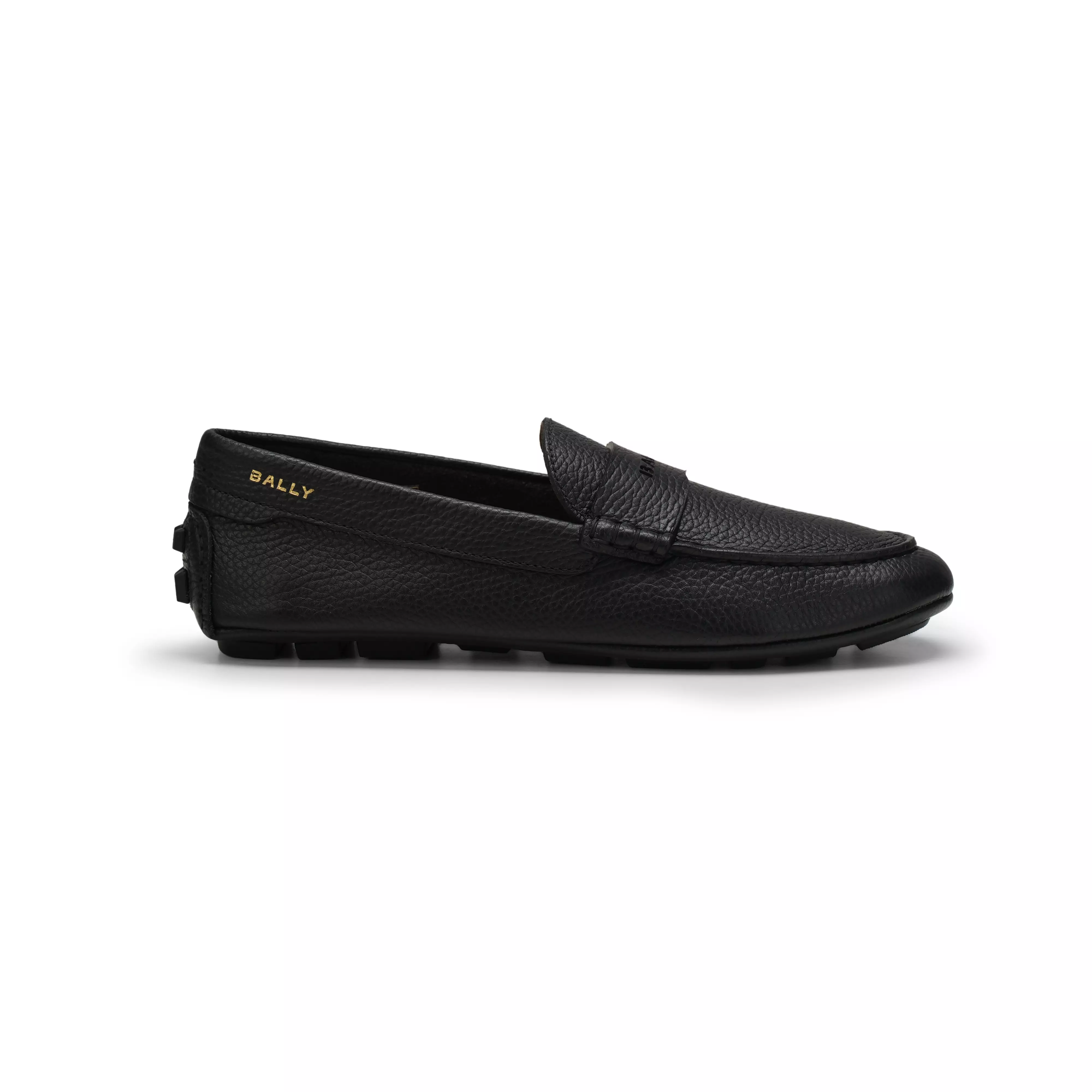 Bally Kelys-U Grained Leather Loafers - Black