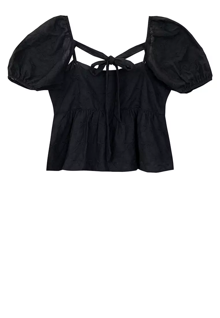 Removable Puff Sleeves Top