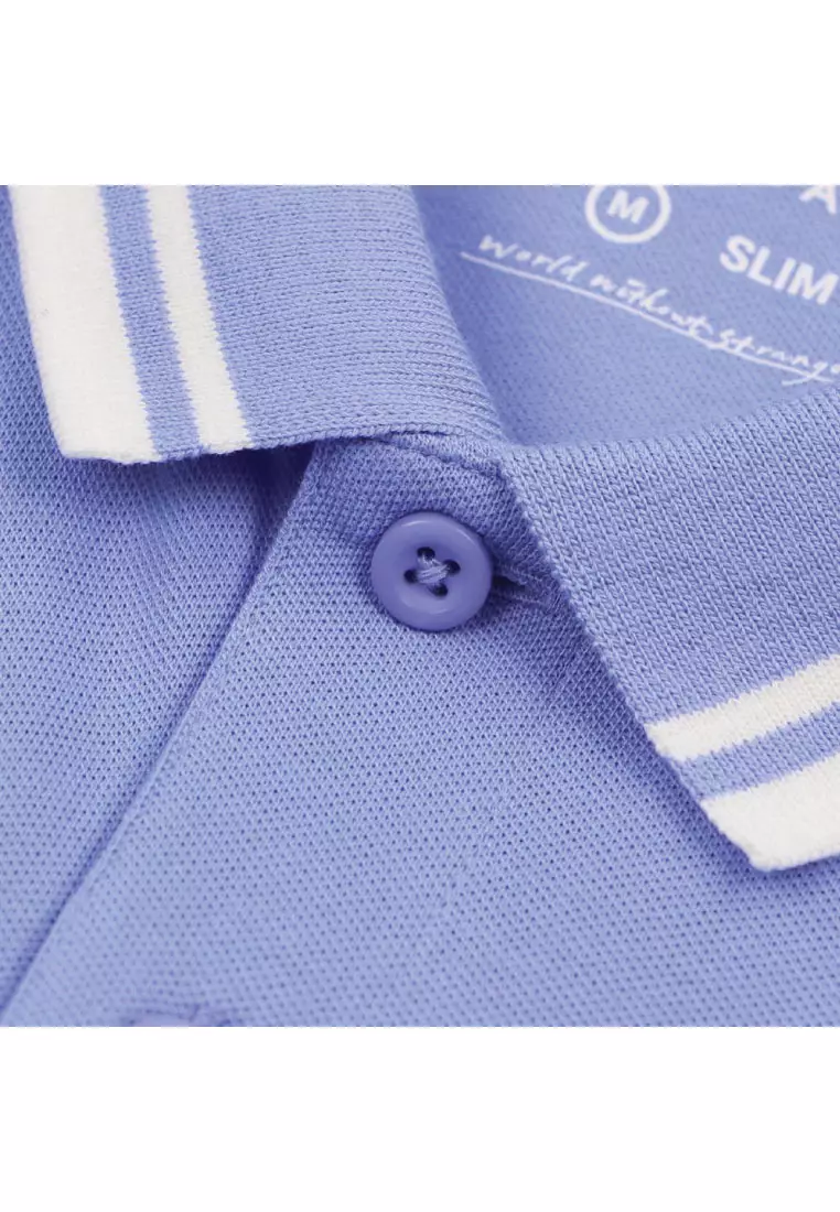 Men's Cotton Lycra Short Sleeve Slim Polo 01015018