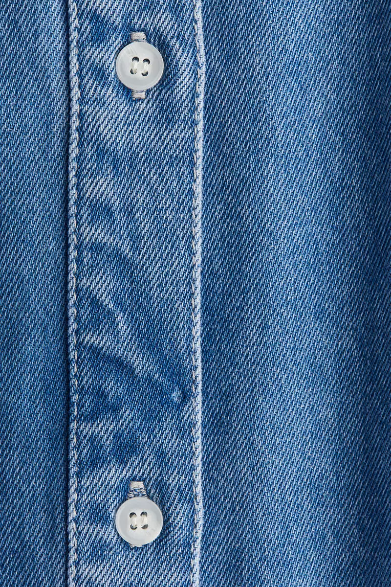 Oversized denim shirt