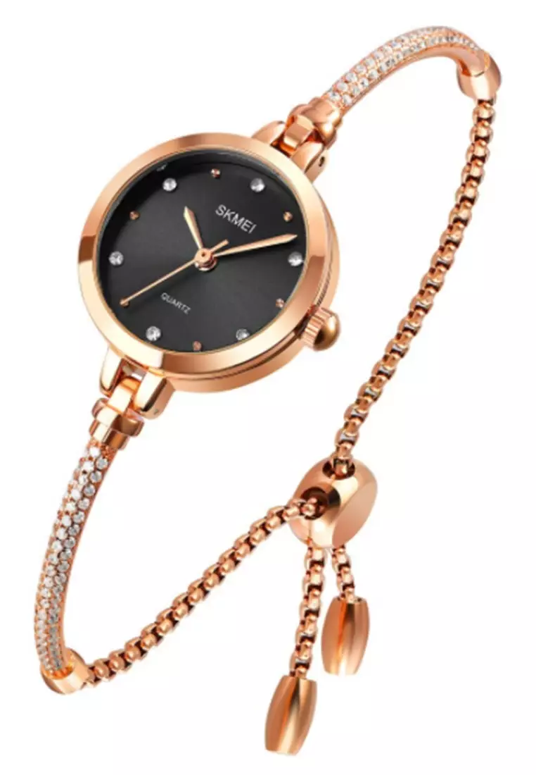 Jam Tangan Analog Wanita Waterproof Strap Tali Material Stainless Steel BY63 ORIGINAL