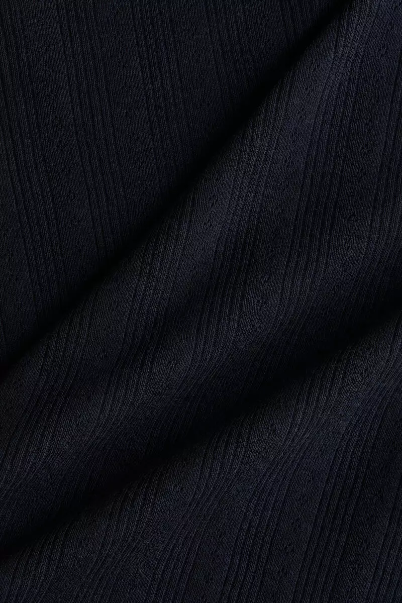 Pointelle-knit T-shirt