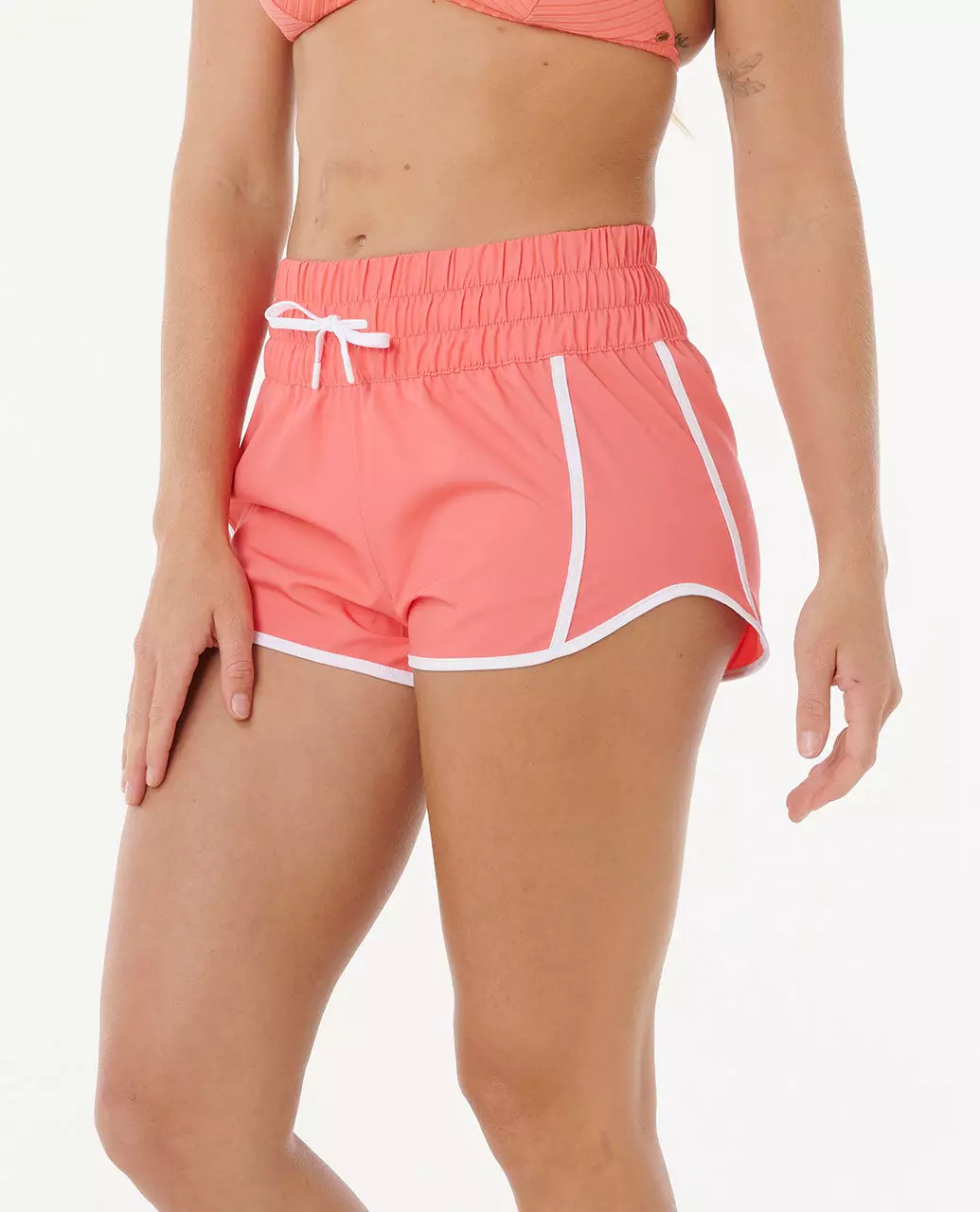 Rip Curl Women High Waist Retro 3" Volley Short - Coral