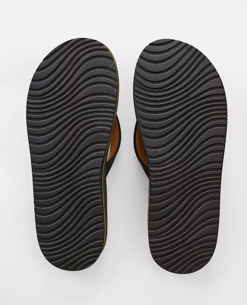 Rip Curl Men Tunnels Bloom Thongs - Olive