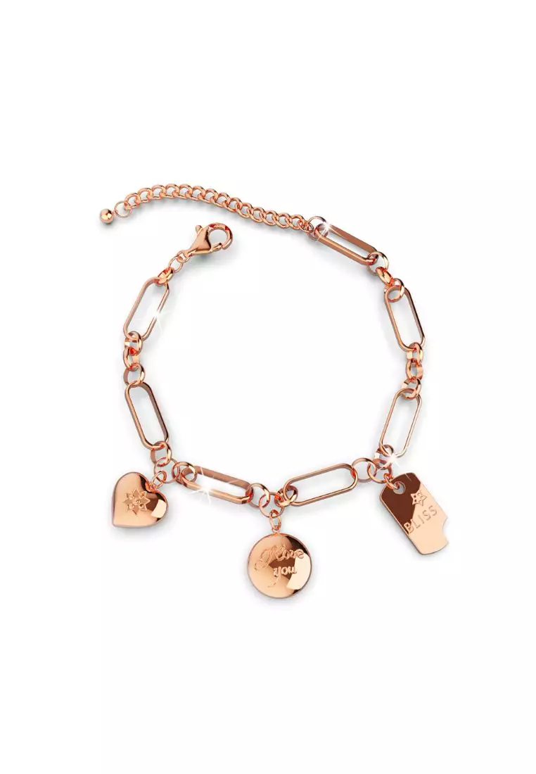 Gold charm bracelet discount chain