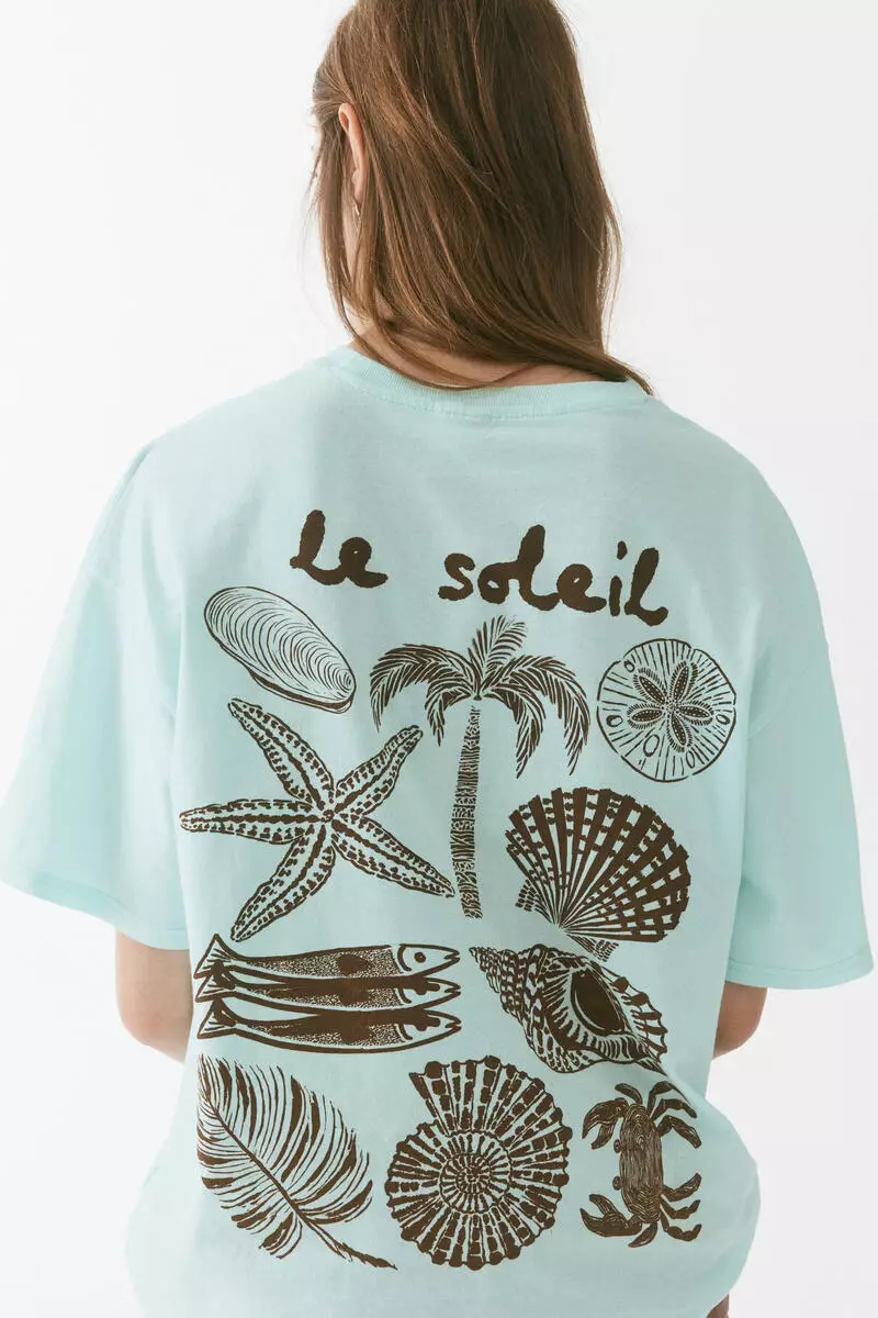 Oversized printed T-shirt