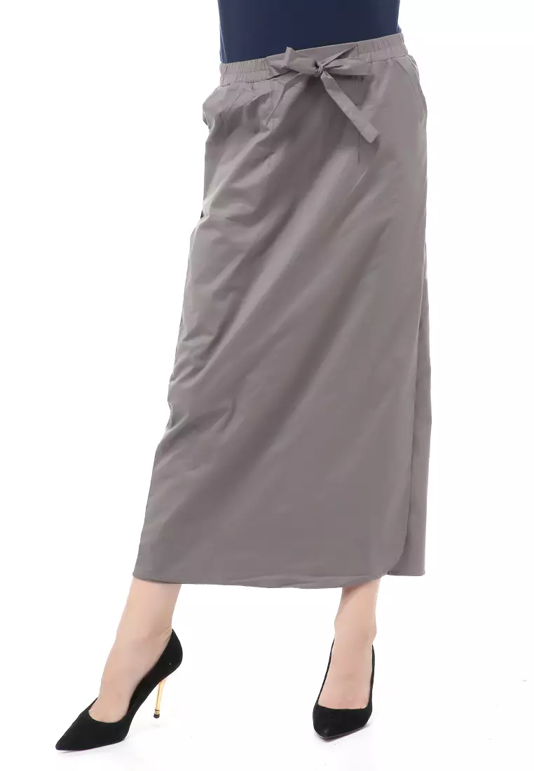 Patricia Rok Celana Muslimah Katun Jumbo XL Premium Quality - Grey