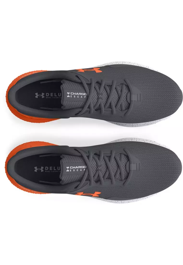 Orange and grey under armour shoes store