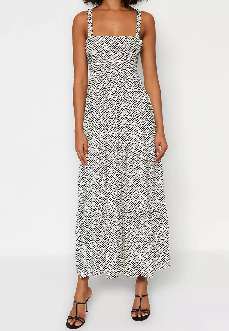 Polka Dot Dress with Straps