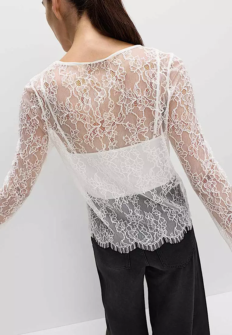 Lace Long Sleeve Top