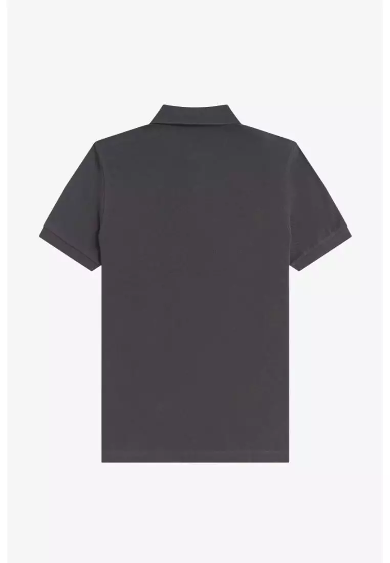 Fred Perry M6000 The Fred Perry Shirt (Anchor Grey / Tennis Ball Yellow / Tennis Ball Yellow)