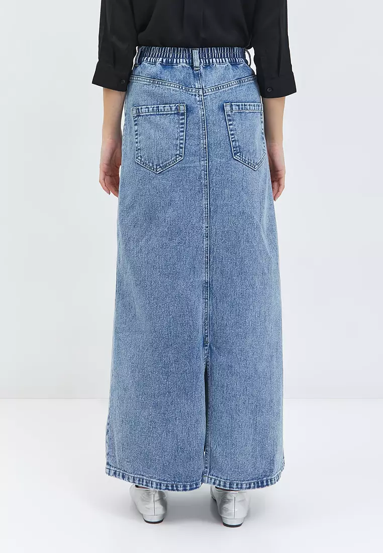Ruth Ice Wash Denim Skirt (G.21107)
