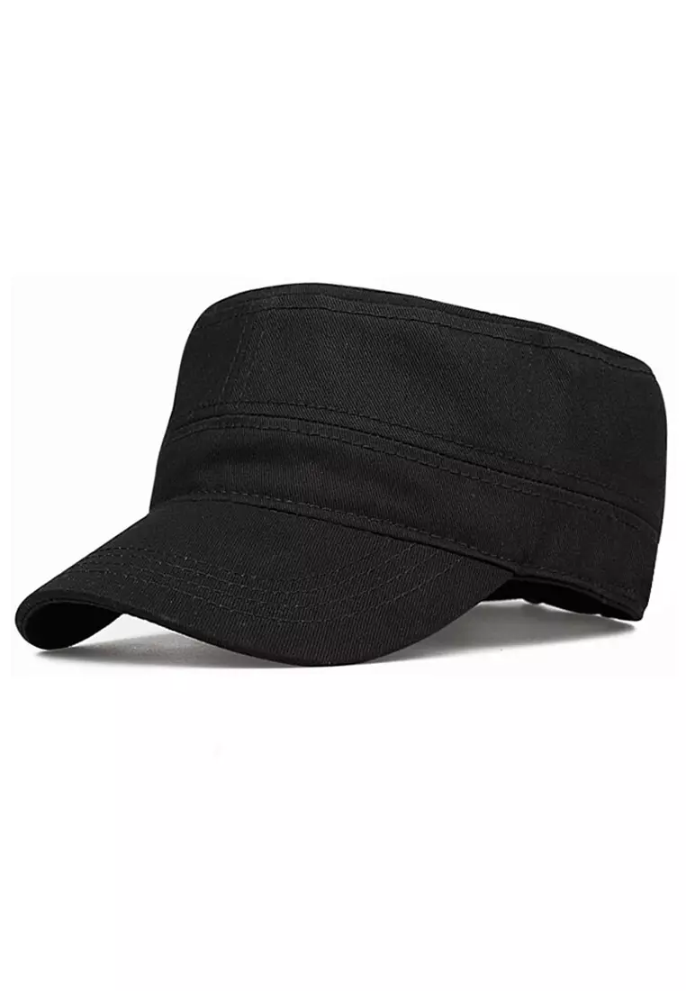 Aldrich Topi Fashion Militer Komando Camouflage Material Cotton ORIGINAL - Black