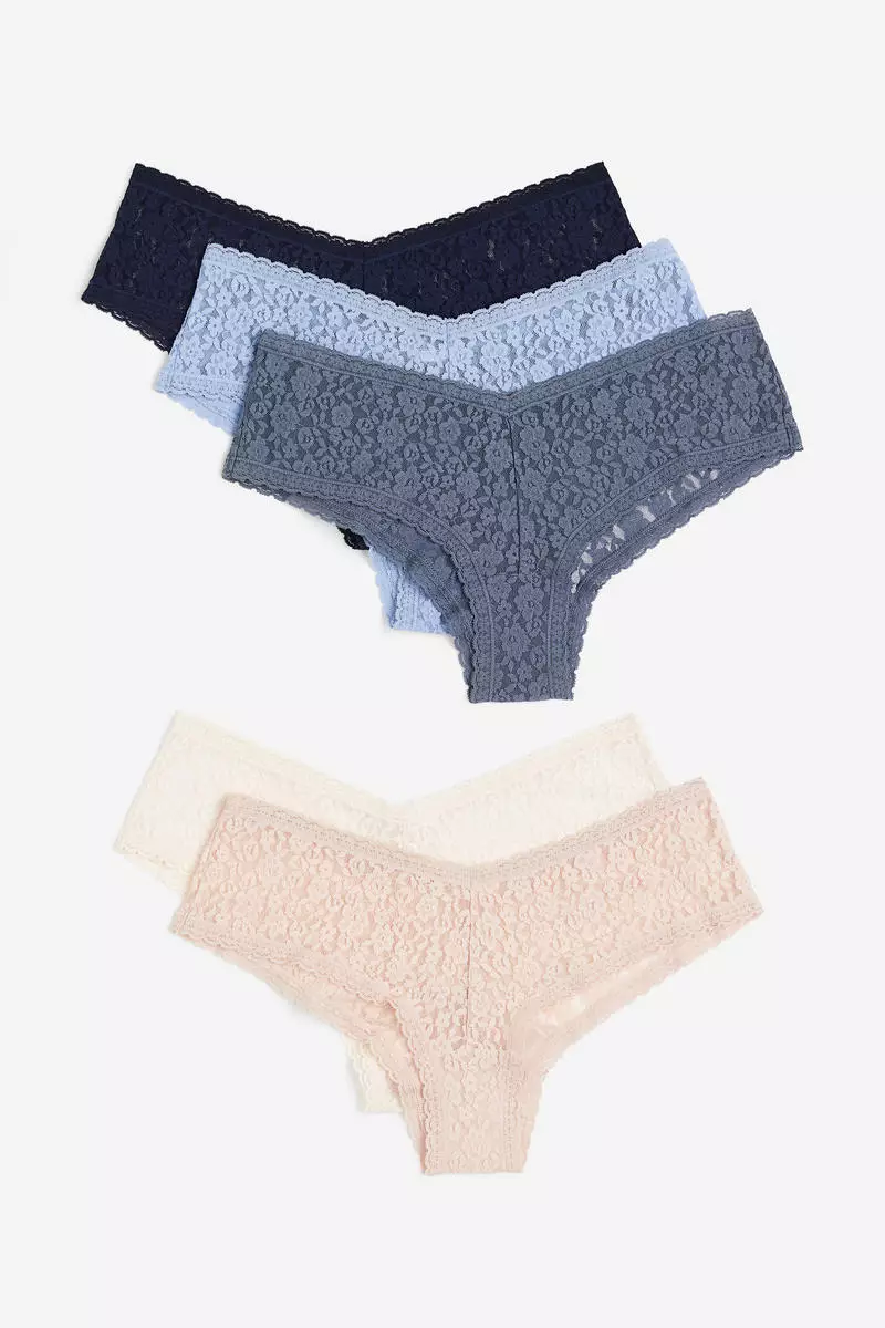 Buy H&M 5-pack lace hipster briefs Online