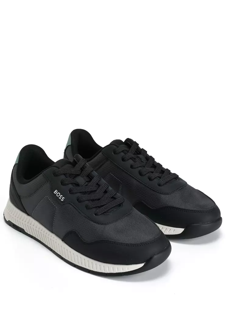 Textured Low Top Trainers - BOSS Mainline