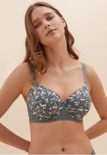 MARKS & SPENCER grey Sumptuously Soft™ Underwired T-Shirt Bra F37BCUS37D60A8GS_1