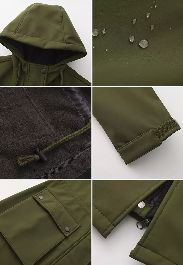 Waterproof Hood Trench Coat AD-M25F598