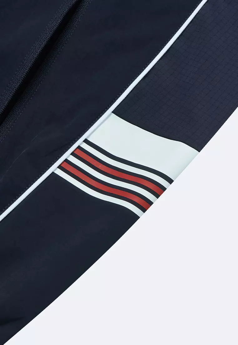 男裝 K-SWISS LOGO 企領條紋外套