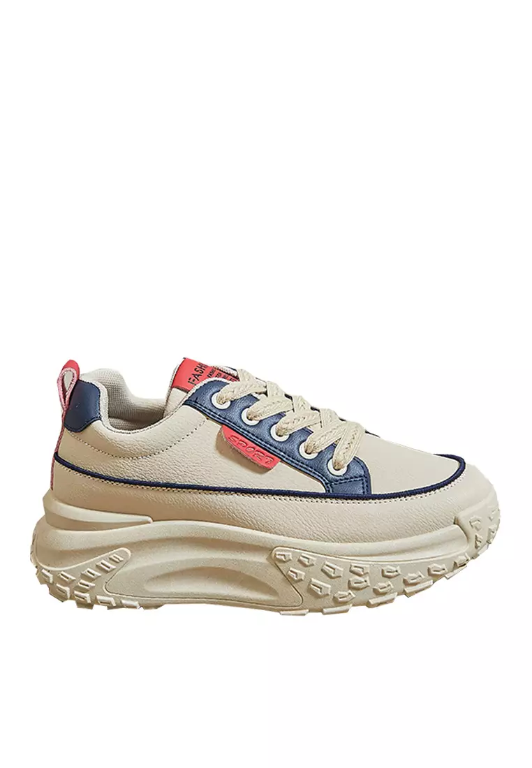 Discount on Twenty Eight Shoes  shoes - SKU: VANSA Fashion Color Block Platform Casual Shoes VPW-TXW021