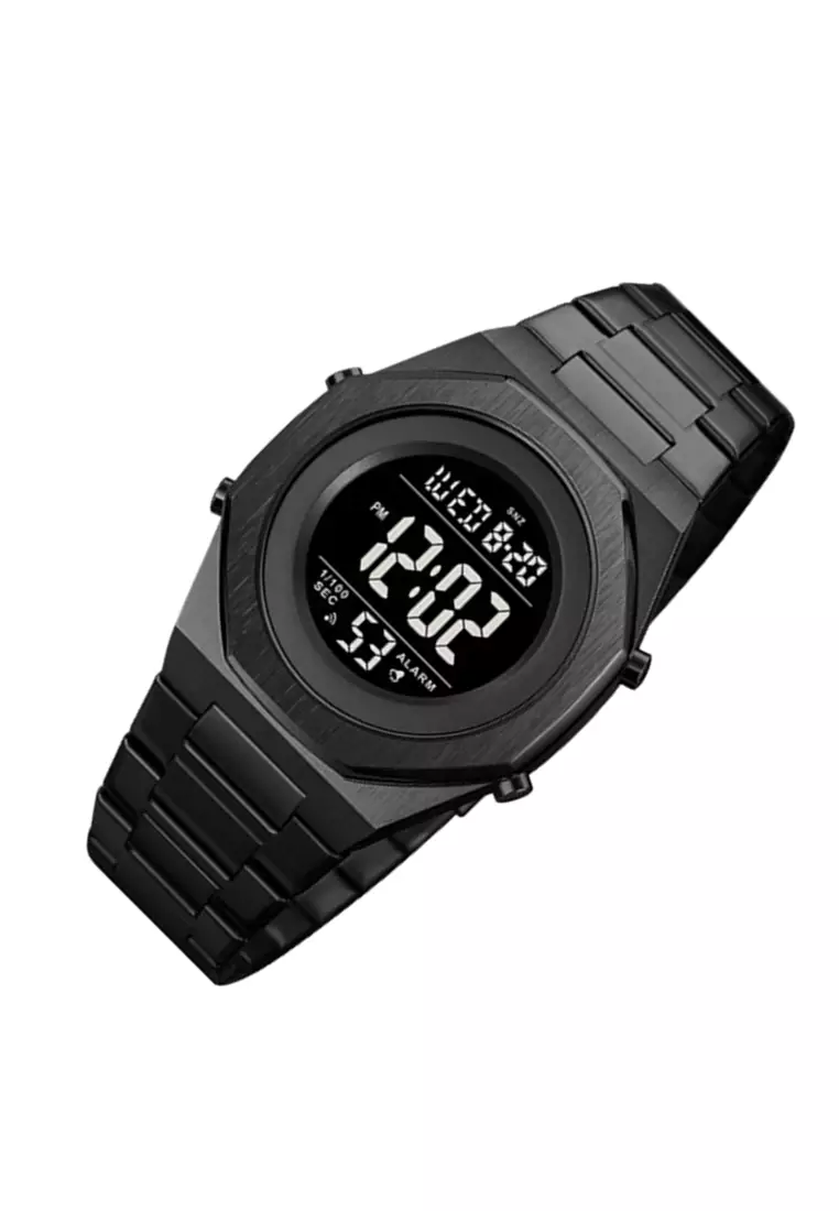 Jam Tangan Digital Pria Elegan 2Time Material Stainless Steel Waterproof ORIGINAL