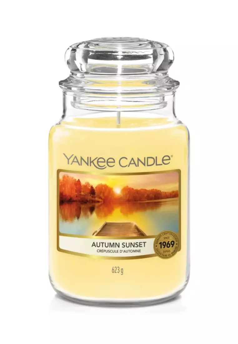 Buy Yankee Candle Autumn Sunset Classic Jar Large Scented Candle 2024