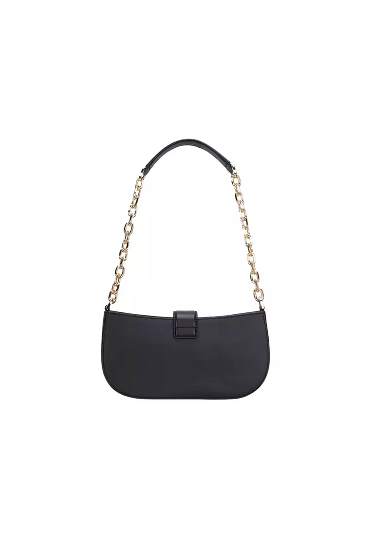 Michael Kors CARMEN Small Solid Cross Leather Women s Underarm Bag 35F2GNMC0L