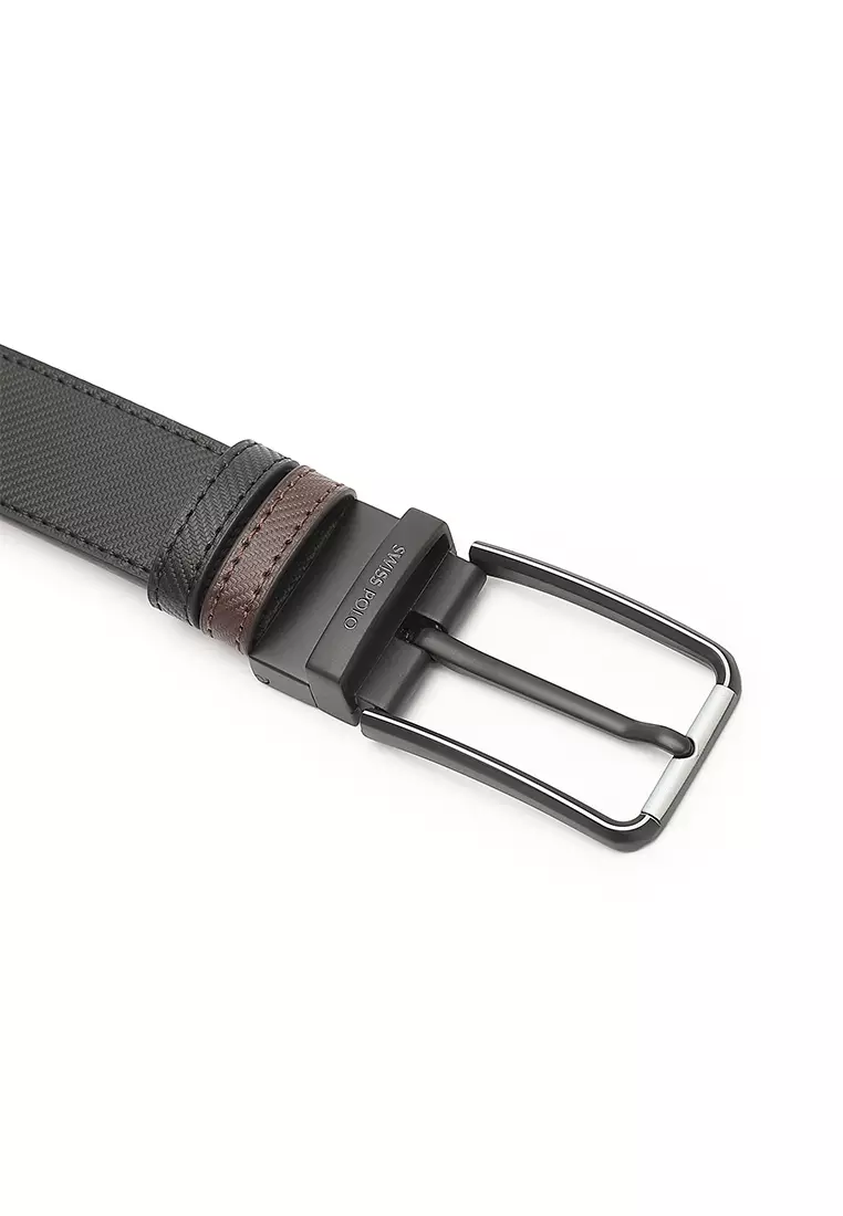 Men's 35mm Pin Buckle Belt (腰帶) - 黑色