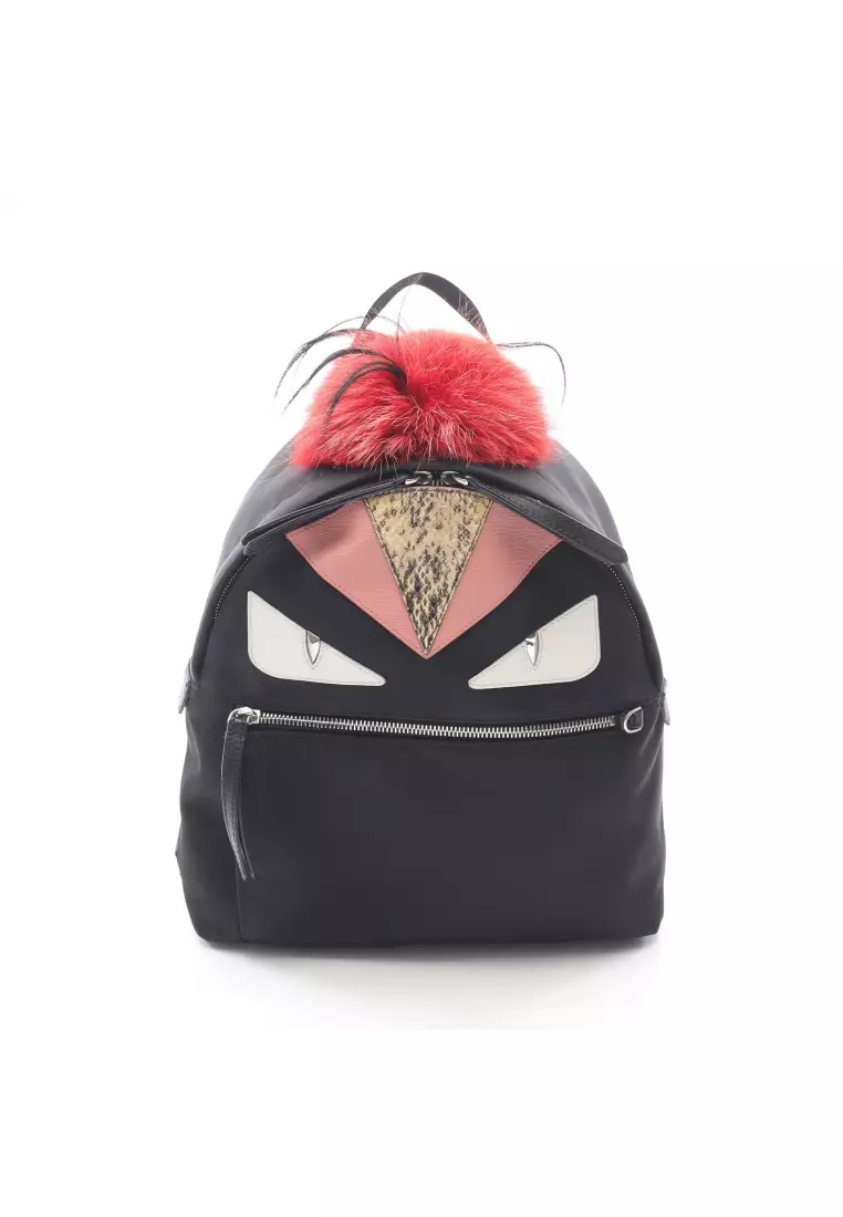 Buy Fendi Pre-Loved Fendi bag bugs monster Backpack rucksack Nylon