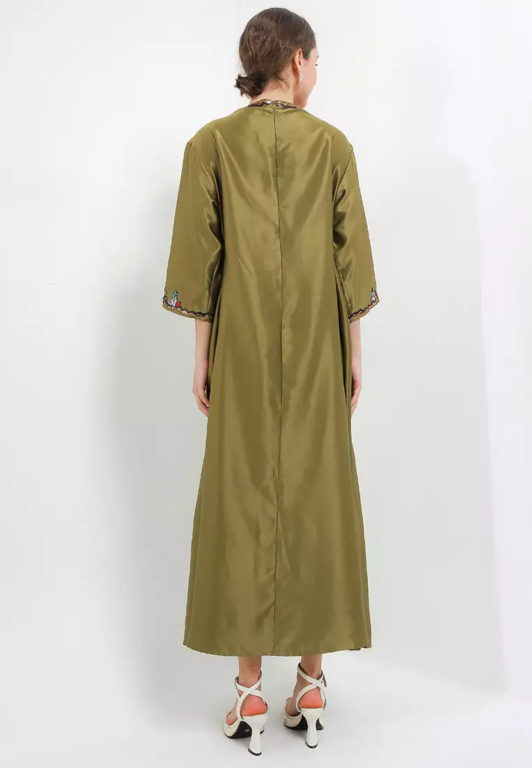Abaya Asimetris Batik Doby