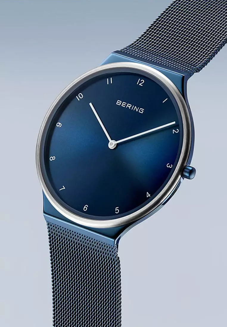 Buy Bering Bering Ultra Slim Polished Brushed Blue Women s Watch