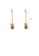 Glamorousky silver Fashion Simple Plated Gold Butterfly Tassel Earrings with Imitation Agate A7B91AC41AFABDGS_2