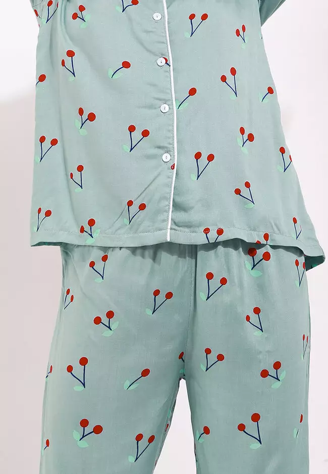 Pyjama Pijama Satin Silk Long Sleeve Long Pants Sleepwear