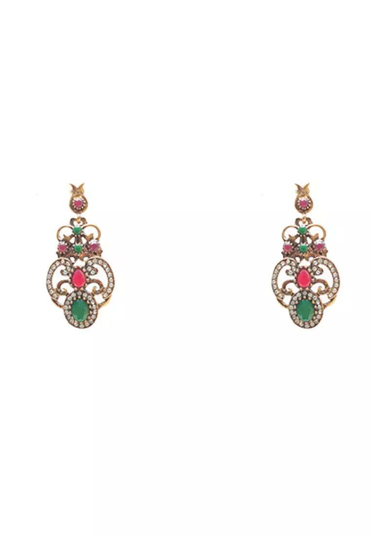 Maknaya Necklace Set Emerald