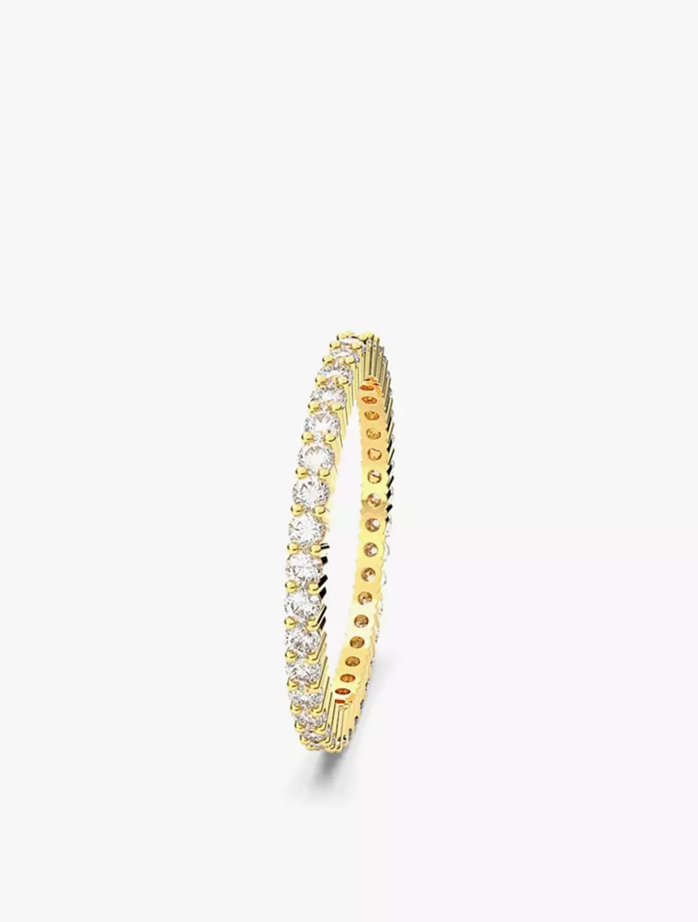Vittore Ring, Round Cut, White, Gold-Tone Plated - 55 - White