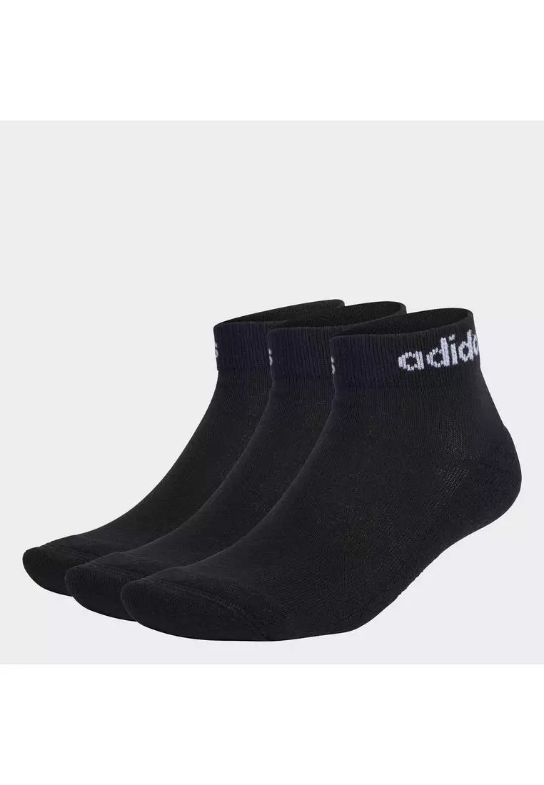 Linear Ankle Cushioned Socks 3 Pairs