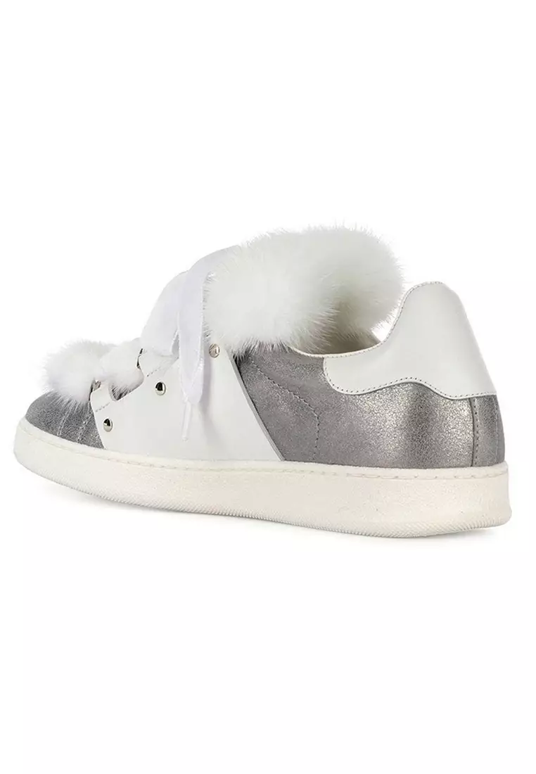 Ambre Women's Sneakers in Silver,White