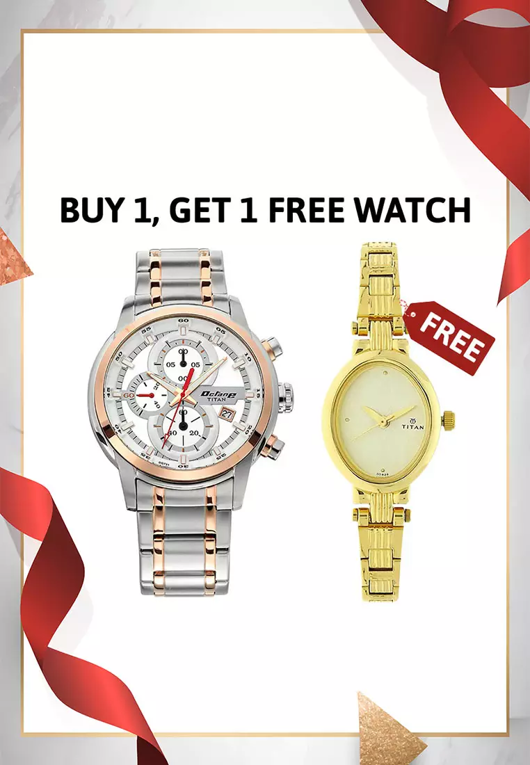 Buy Titan Titan Octane Two Tone Stainless Steel Analog Quartz