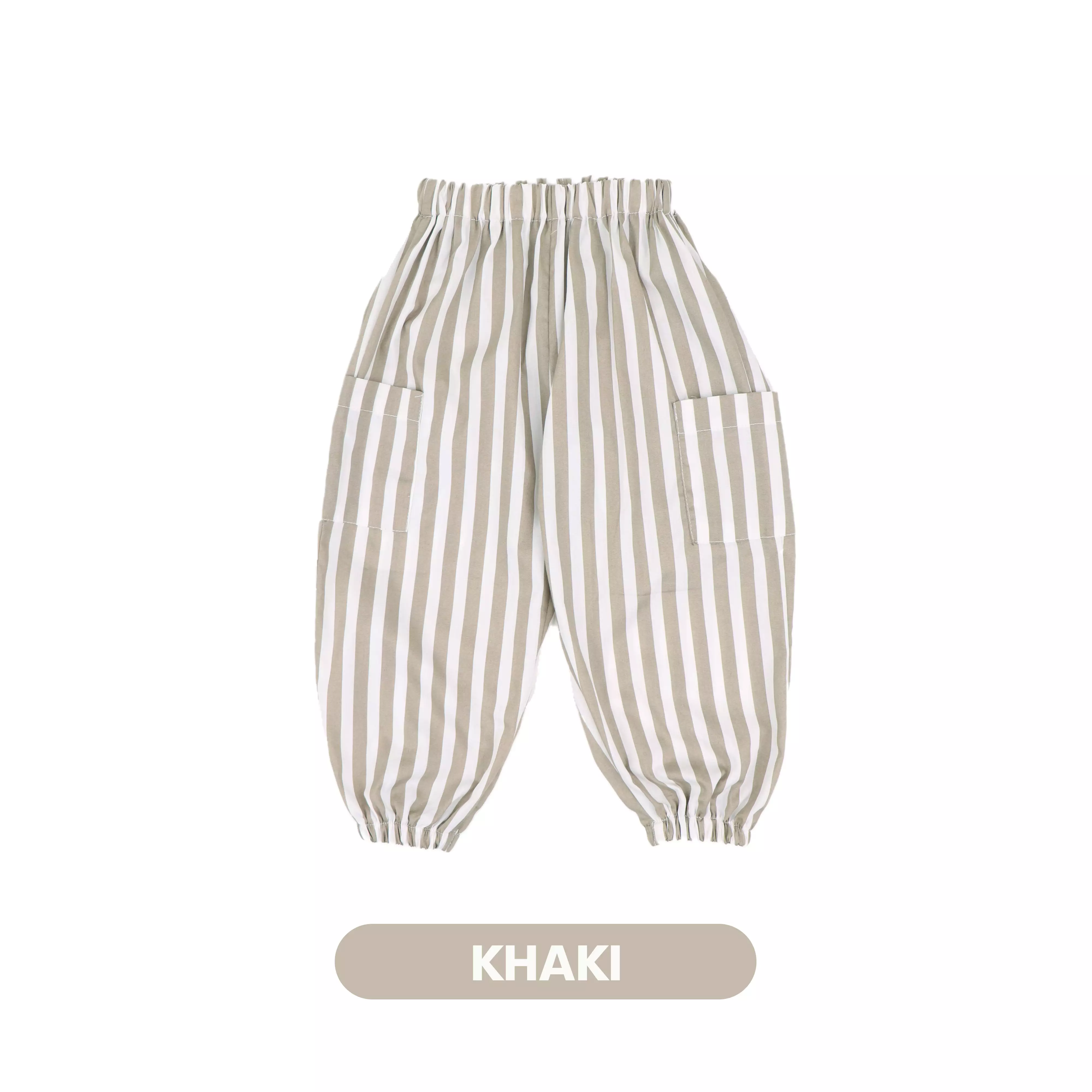 Mooi Celana Panjang Chinos Anak Seiju Striped Pants - Khaki