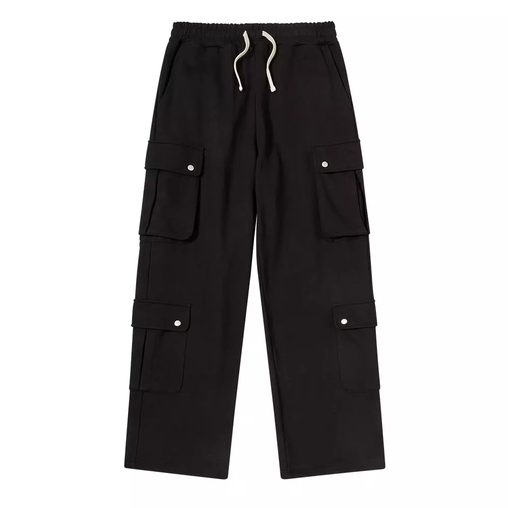 OVERSIZE CARGO JOGGER PANTS BLACK