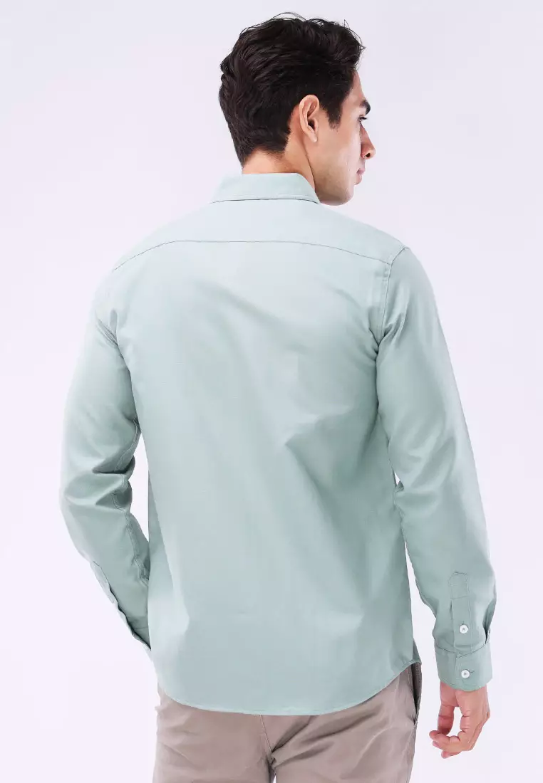 Woven Polo Long Sleeve