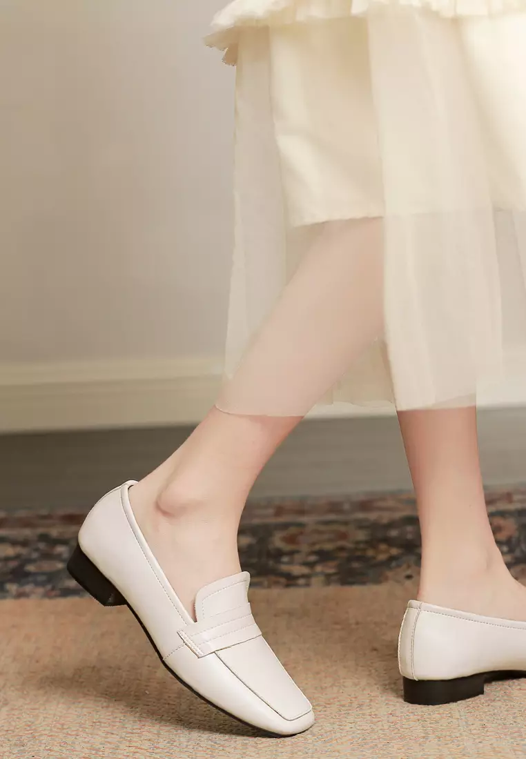 Square Toe Leather Loafer TH8688-2