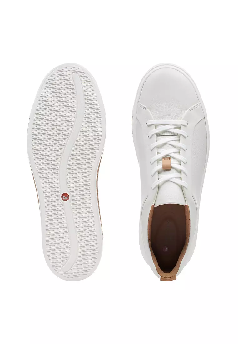 Un Maui Lace White Leather Womens Sport Shoes