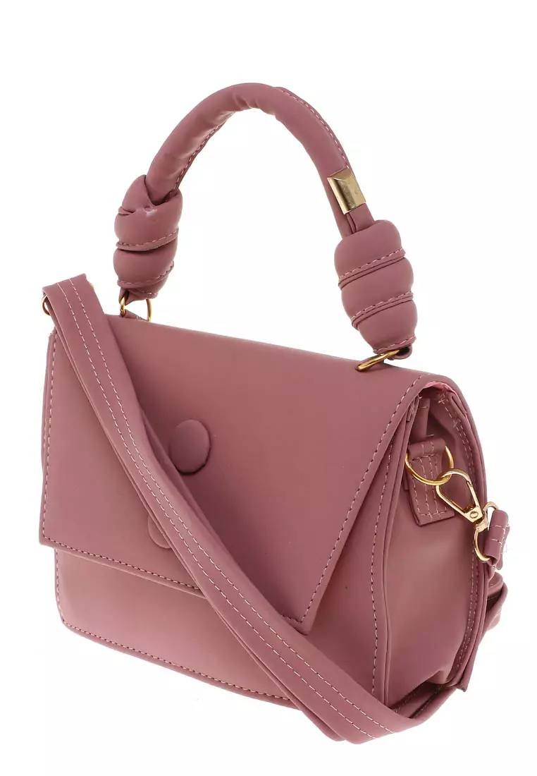 Radia Tas Slempang Wanita Casual Slingbag Plain High Quality Premium - Pink